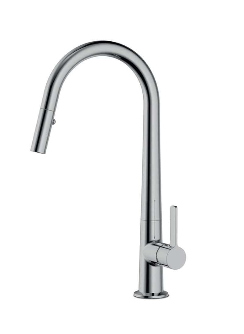 Bobby Pull Out Kitchen Mixer Tap Silver Standard