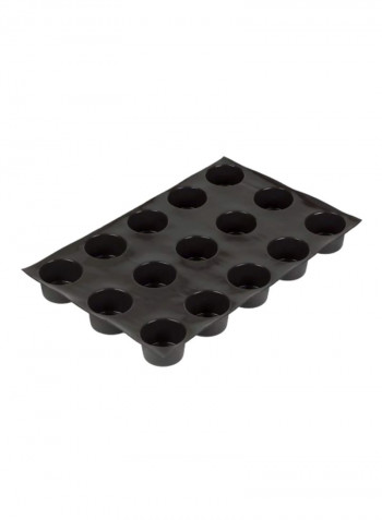 Flexipan Muffin Baking Mold Black 6.5ounce