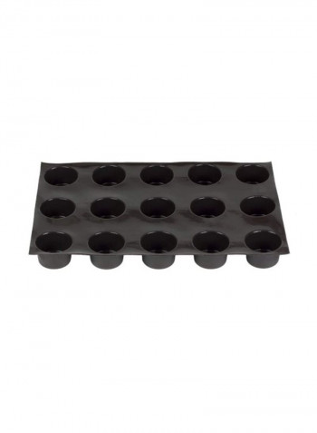 Flexipan Muffin Baking Mold Black 6.5ounce