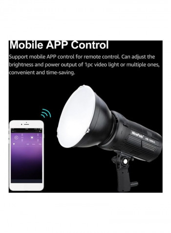HB-1000A Bi-Colour 100W Dimmable Photography Fill Light with Bowens Mount White
