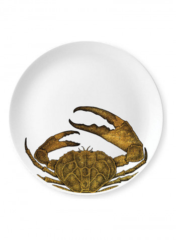 24-Piece Ultramarino Plate Set White/Gold 21.5cm
