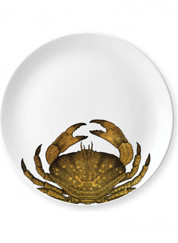 24-Piece Ultramarino Plate Set White/Gold 21.5cm