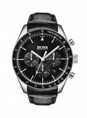 Men's Trophy Leather Strap Chronograph Quartz Wrist Watch 1513625