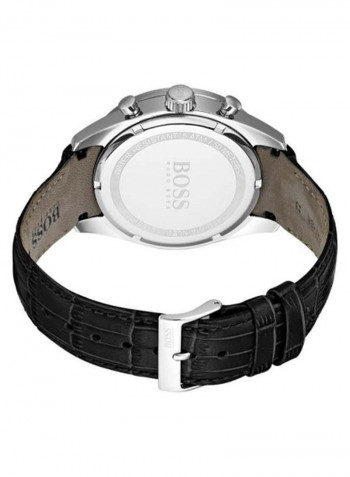 Men's Trophy Leather Strap Chronograph Quartz Wrist Watch 1513625