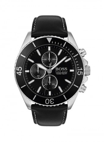 Men's Leather Chronograph Watch 1513697