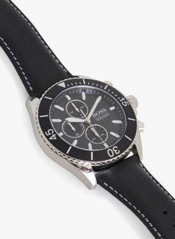Men's Leather Chronograph Watch 1513697