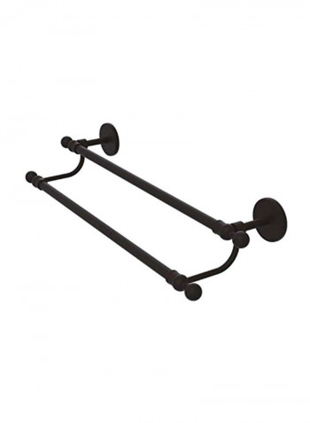 Double Towel Bar Black 36inch