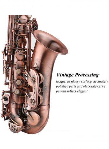 Saxophone Antique E-flat Brass Material with Accessories