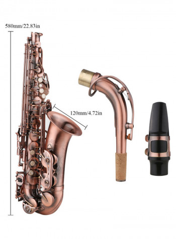 Saxophone Antique E-flat Brass Material with Accessories