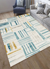 Anti-Skidding Living Room Carpet Multicolour 200x300centimeter