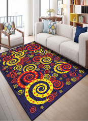 Colored Printed Living Room Carpet Multicolour 200x300centimeter