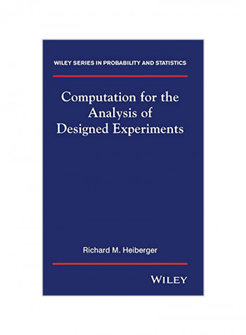 Computation Analysis Designed Experiment Hardcover