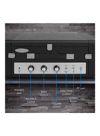Bluetooth Suitcase Record Player B004V9G27G Black