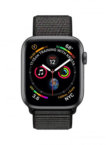 Renewed - Watch Series 4-40 mm (GPS + Cellular) Space Gray Aluminum Case With Black Sport Band