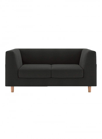 2-Seater Rubik Sofa Charcoal Grey 85x130x80centimeter