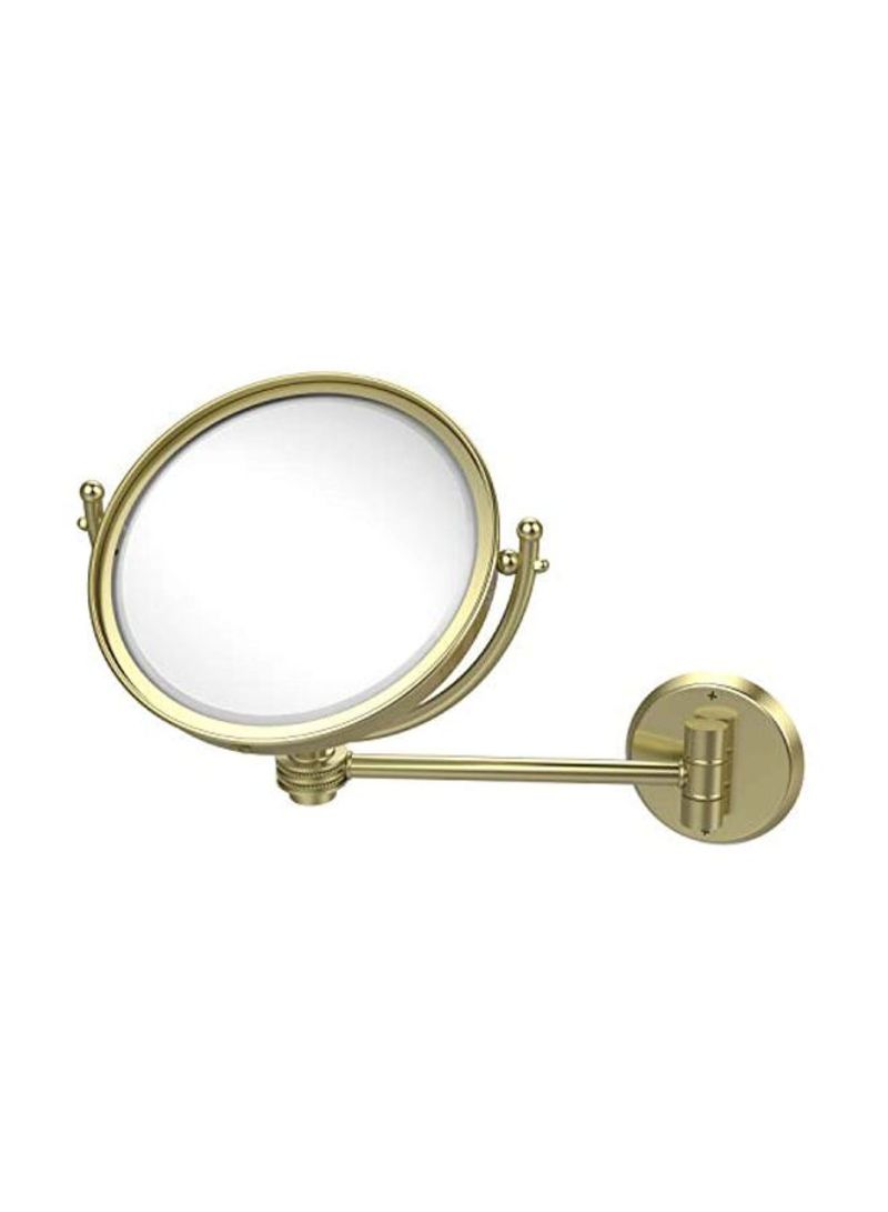 Double Sided Wall Mounted Make-Up Mirror Gold/Silver 8inch