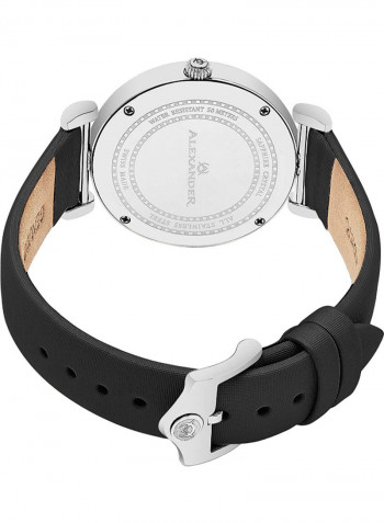 Women's Monarch Olympias Leather Analog Wrist Watch A202-02