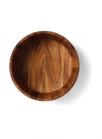 Large Tulip Salad Bowl Brown 14.2x14.2x7inch