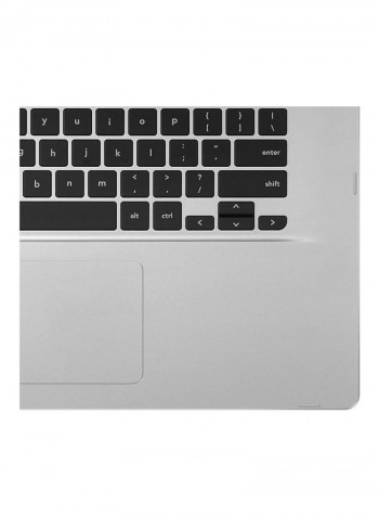 Chromebook C523NA-DH02 Laptop With 15.6-Inch Display, Celeron Processor/4GB RAM/32GB eMMC Flash Drive/Intel HD Graphics 500 Silver/Grey