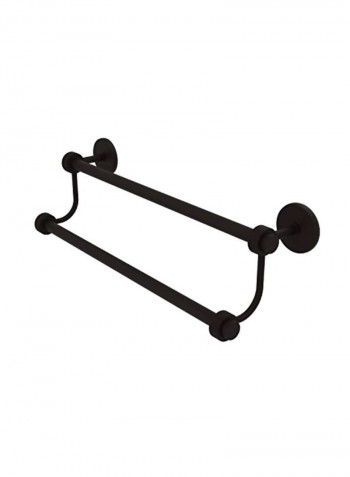 Double Towel Bar Black 30inch