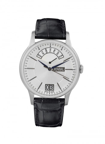 Men's Casual Leather Quartz Analog Wrist Watch 4589 GSLQ 11