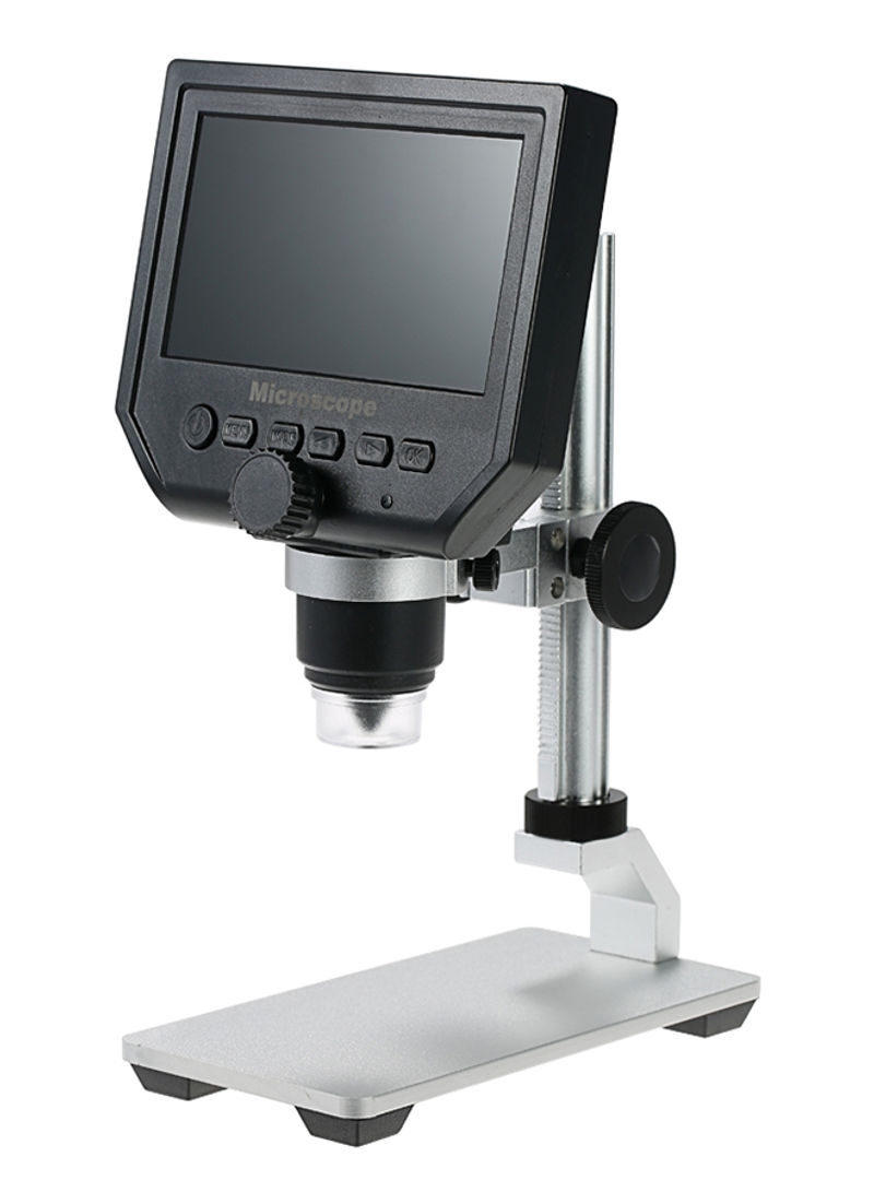 Portable LCD Display Electronic Digital Video LED Microscope Black