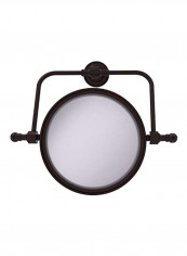 Retro Dot Collection Wall Mounted Magnification Mirror Black/Clear 8inch