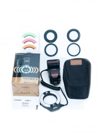 Professional Macro Ring Flash Light Kit Black
