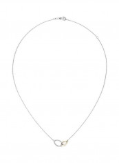 18 Karat White Gold Two-Tone Diamond Link Necklace
