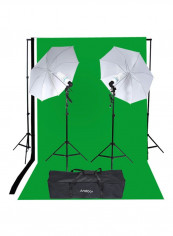 Photography Studio Lighting Tent Kit Green/White/Black