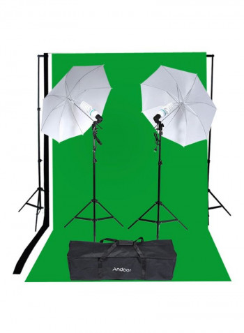 Photography Studio Lighting Tent Kit Green/White/Black