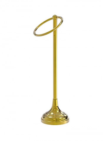 Ring Guest Towel Holder Gold 6x5.5x20inch