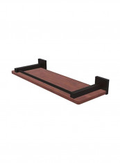 Montero Collection Wood Shelf Brown/Black 16inch