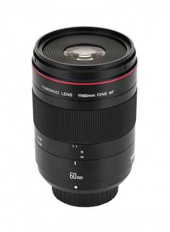 YN60mm F2NE MF Macro Lens For Nikon Black
