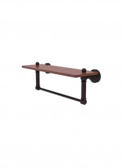 Wooden Bathroom Shelve Brown 16inch