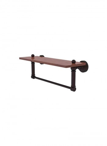 Wooden Bathroom Shelve Brown 16inch