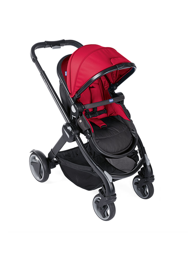Fully Single Convertible 2-In-1 Stroller 0M-3Y, Red Passion