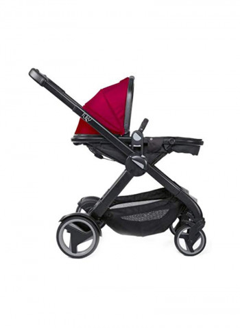Fully Single Convertible 2-In-1 Stroller 0M-3Y, Red Passion