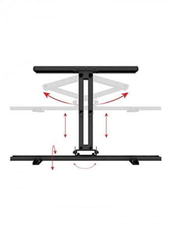 Full-Motion Articulating TV Wall Mount Bracket Black