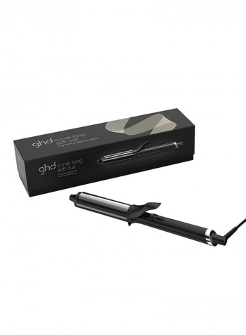 Soft Curl Tong Hair Iron Black/Silver 26millimeter