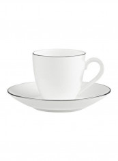 12-Piece Anmut Platinum Espresso Cup And Saucer Set White/Silver reviews 12-Piece Anmut Platinum Espresso Cup And Saucer Set White/Silver