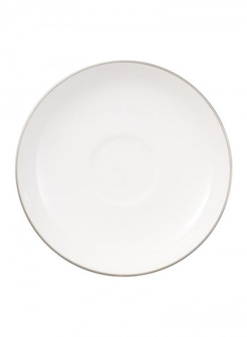 12-Piece Anmut Platinum Espresso Cup And Saucer Set White/Silver