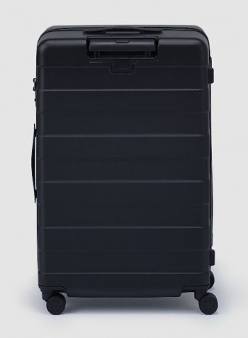 Luggage Trolley With Stopper And Adjustable Carry-Bar Black