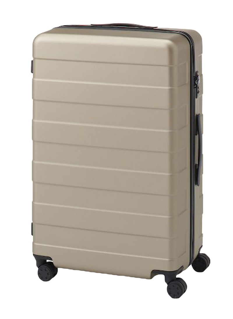 Luggage Trolley With Stopper And Adjustable Carry-Bar Grey