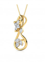 18 Karat Gold Yda Diamond Pendant Necklace