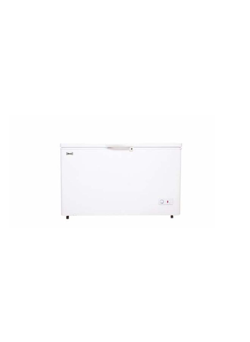 Single Door Freezer Aluminum Inside Tropical Outside Conderser 420 l 220 W NCF445 White