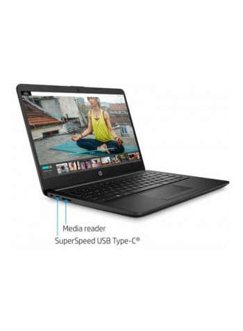 14-DK1003 Laptop With 14-Inch Display, Athlon Silver Processor/4GB RAM/128GB SSD/Integrated Graphics Black