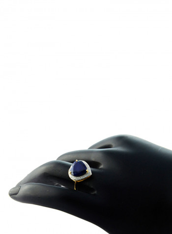 18K Gold Genuine Diamonds Ring 0.13 Carat