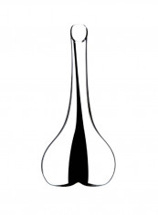 Black Tie Smile Decanter Clear/Black 365millimeter reviews Black Tie Smile Decanter Clear/Black 365millimeter