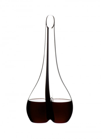 Black Tie Smile Decanter Clear/Black 365millimeter